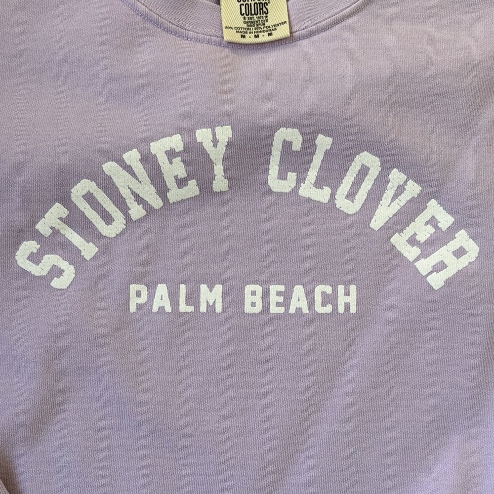 Comfort Colors Stoney Clover Lavender Sweatshirt - Picture 4 of 6